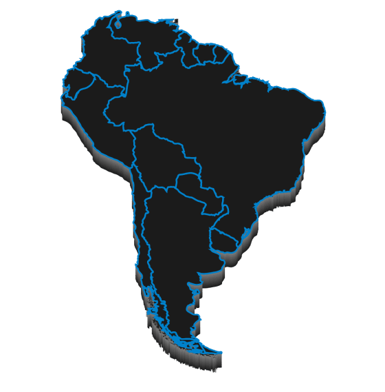imagen mapa de america del sur con proyectos